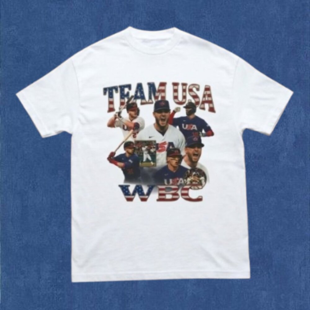 Baseball Collage T-Shirt 100% Cotton